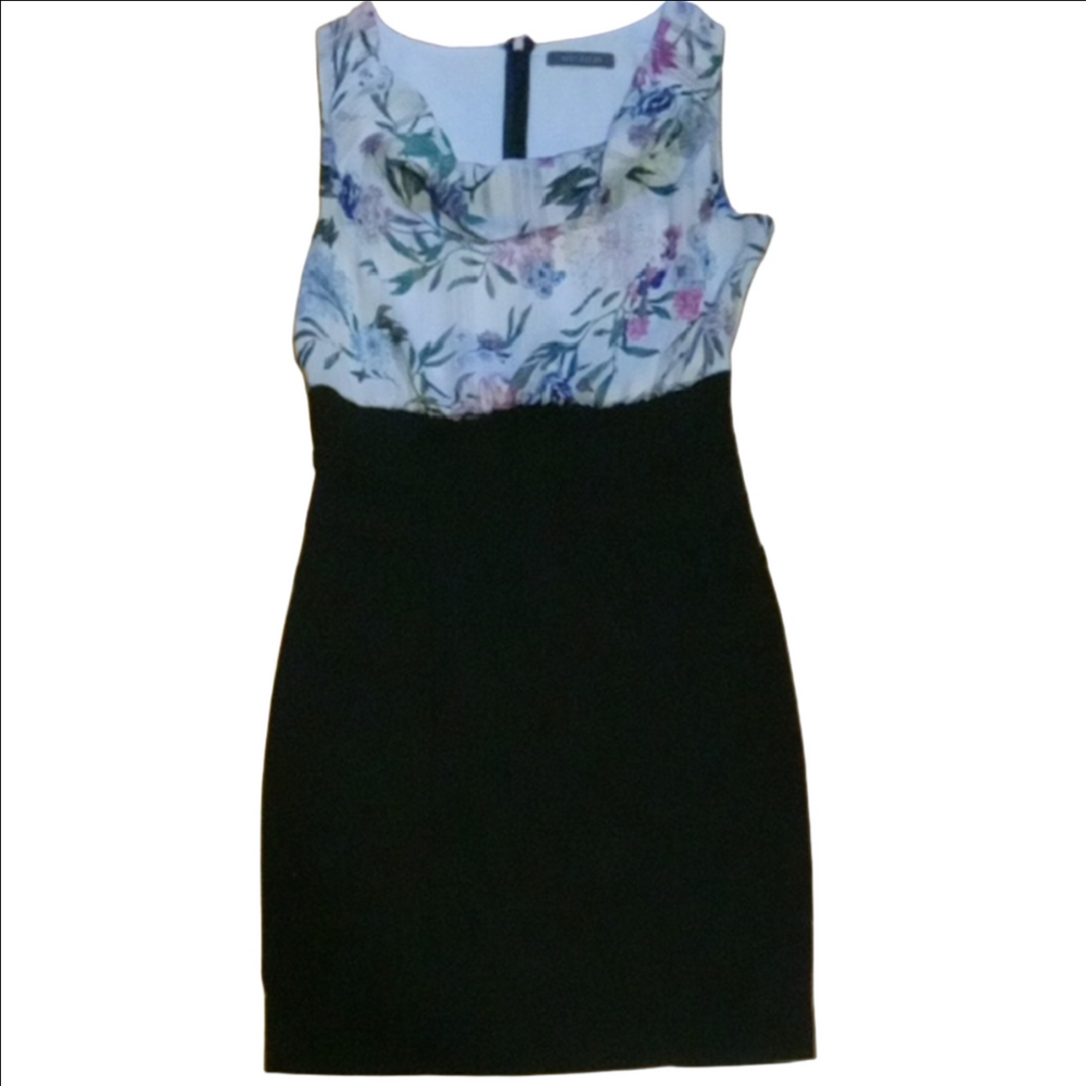 #7. ✨️Host Pick✨️Suzy Shier Cream Sheath Mini Dress Sleeveless Scoop Neck